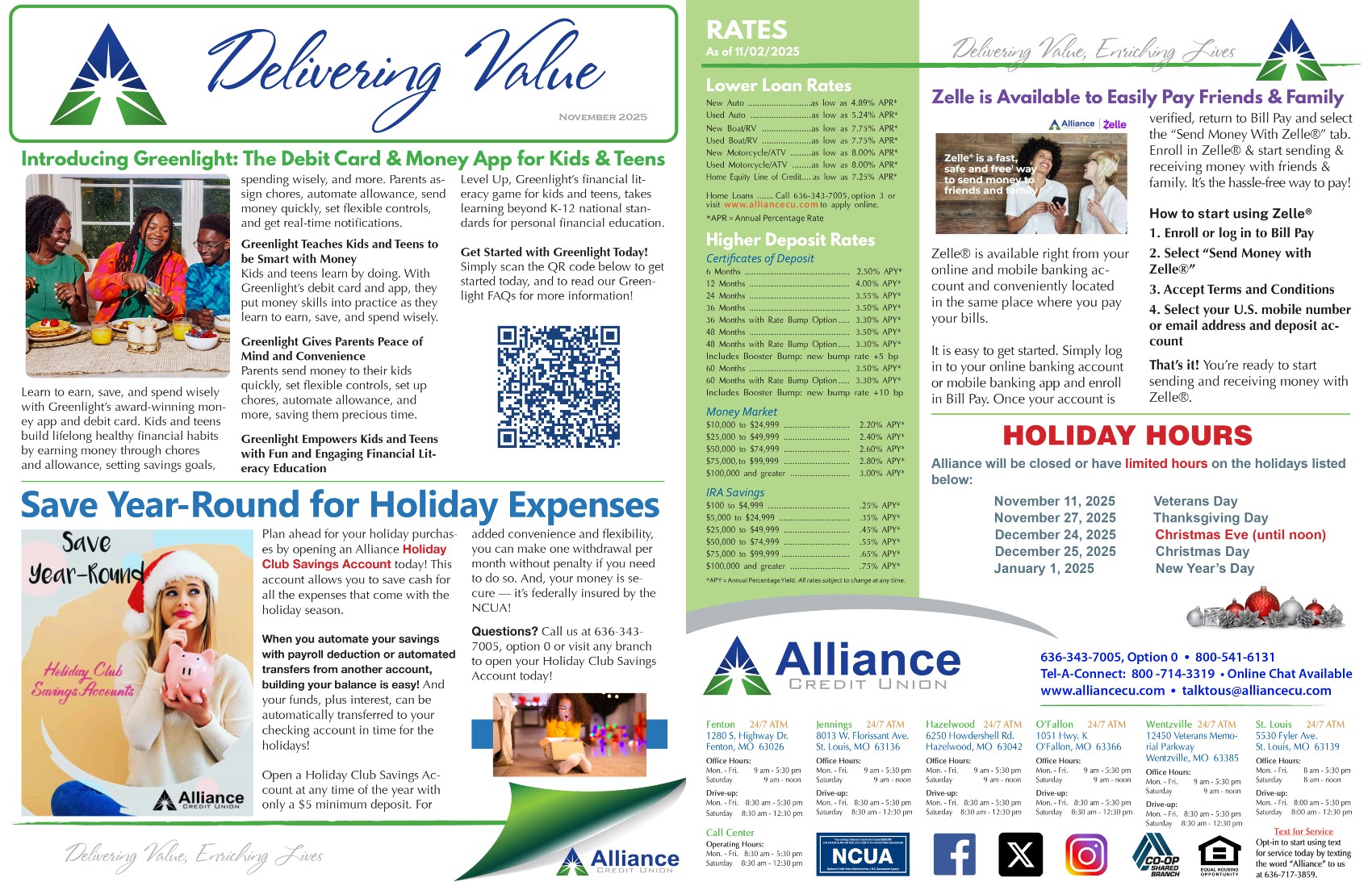 Alliance CU November 2025 Newsletter