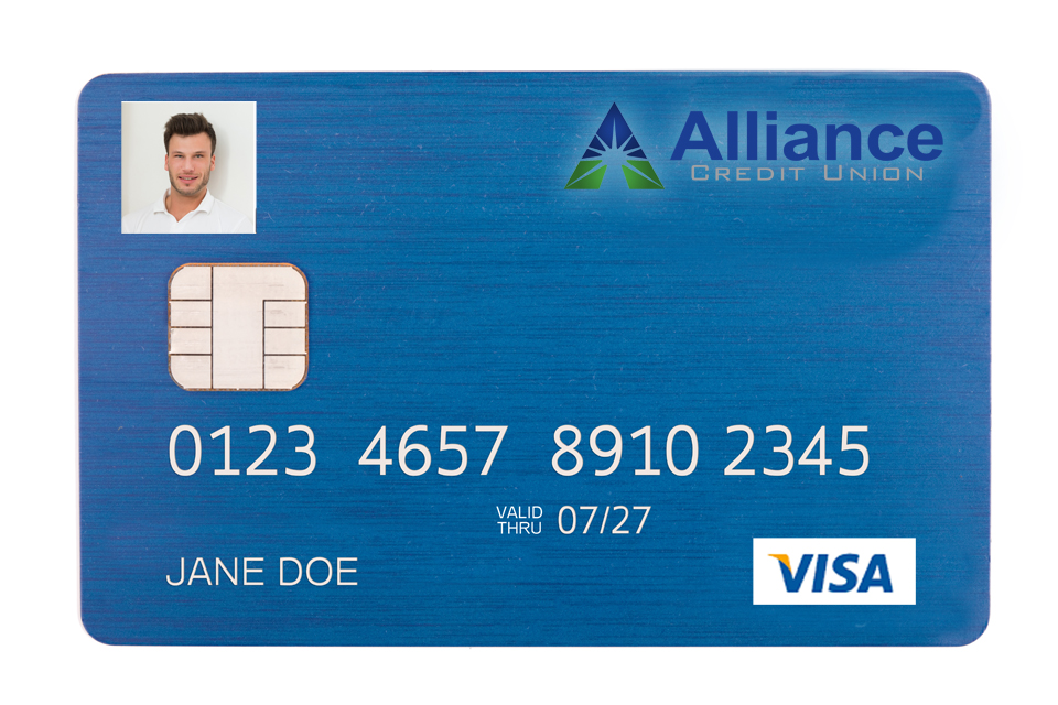 Isolated Credit Card With Chip